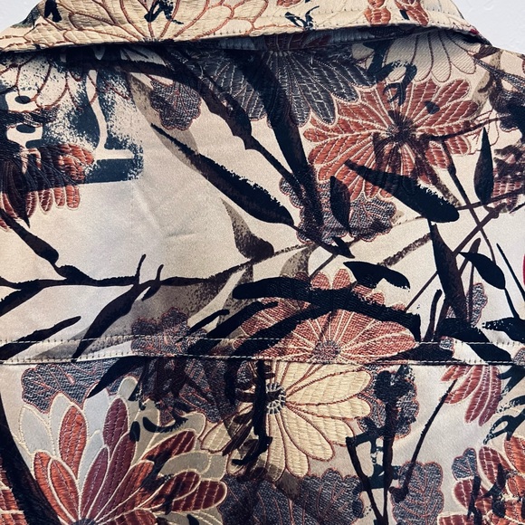 Chicos Design Blazer Jacket Shacket 3 Brown - Picture 5 of 9